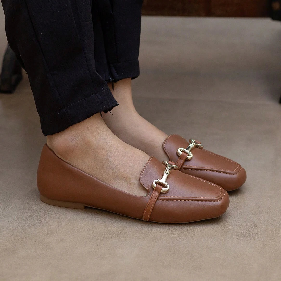 Square-Toe Women’s Loafers